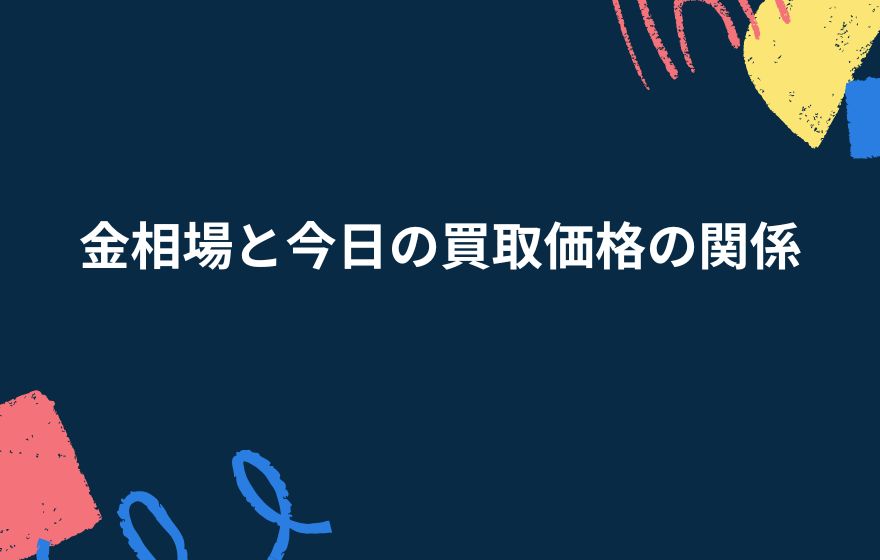 金相場と今日の買取価格の関係
